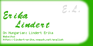 erika lindert business card